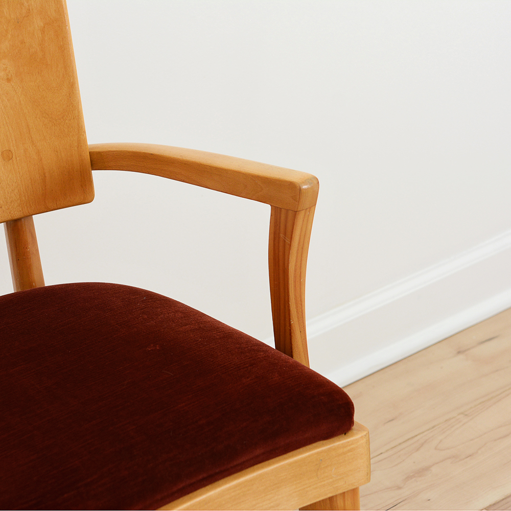 Mid Century Modern Heywood Wakefield Gateleg Dining Table and Chairs