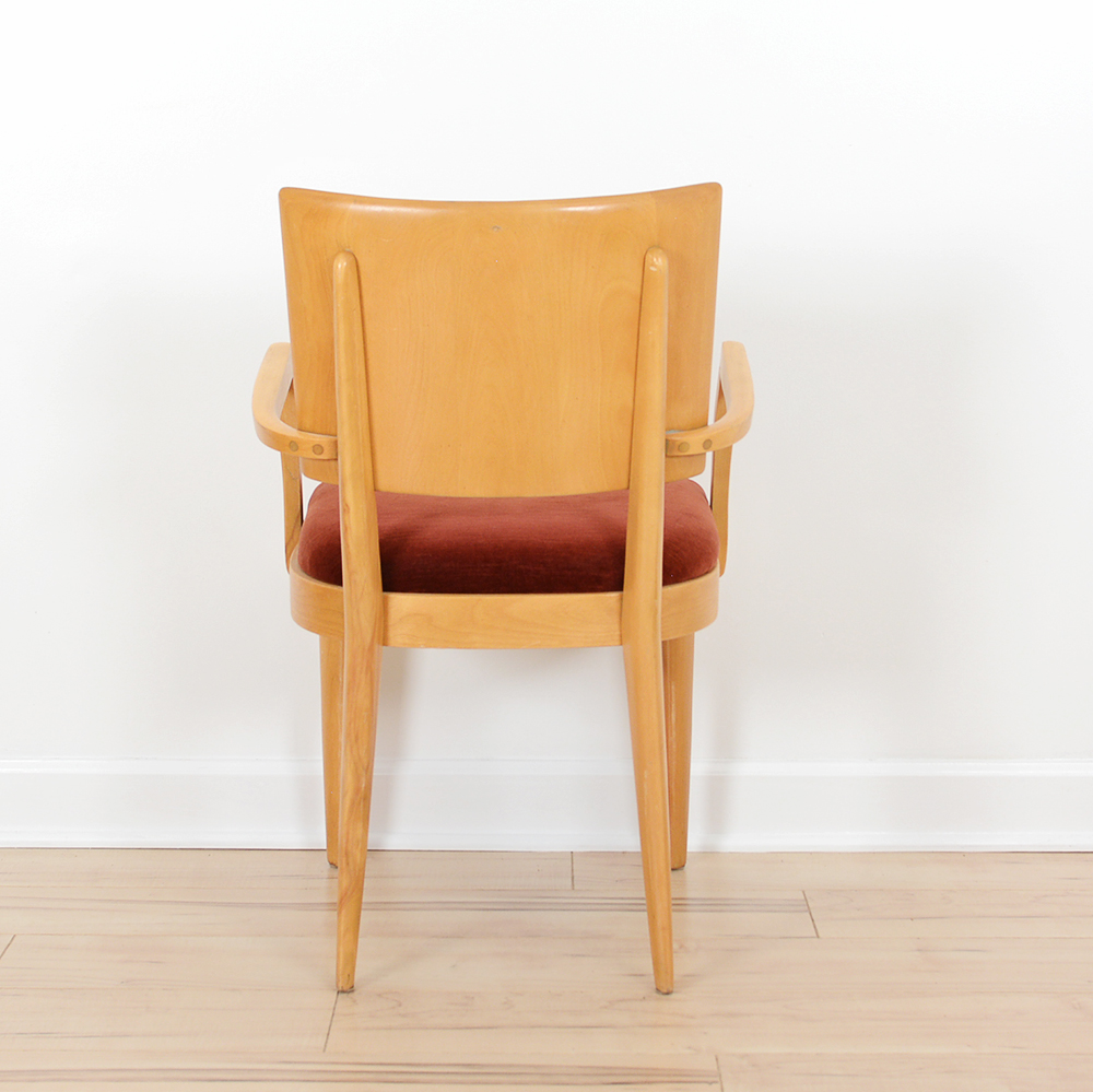 Mid Century Modern Heywood Wakefield Gateleg Dining Table and Chairs