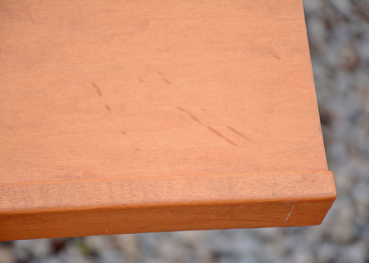 Adjustible Wooden Tilt Top Overbed Tray Table