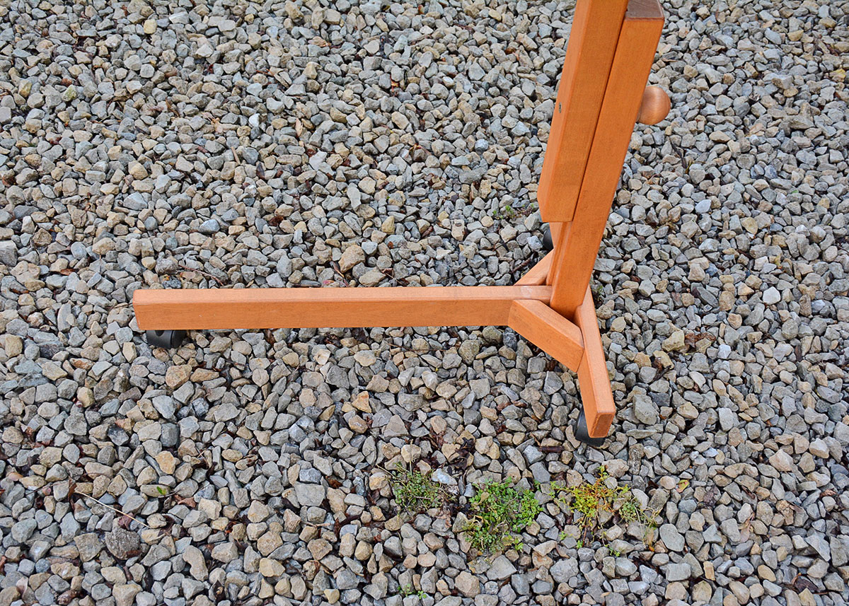 Adjustible Wooden Tilt Top Overbed Tray Table