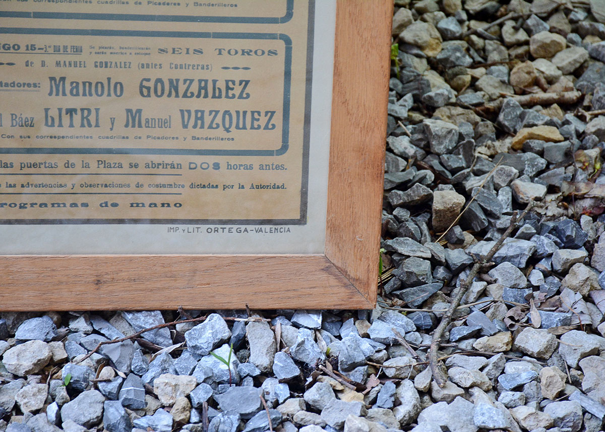 Framed 1952 Juan Reus Granada Bullfighting Advertising Lithograph