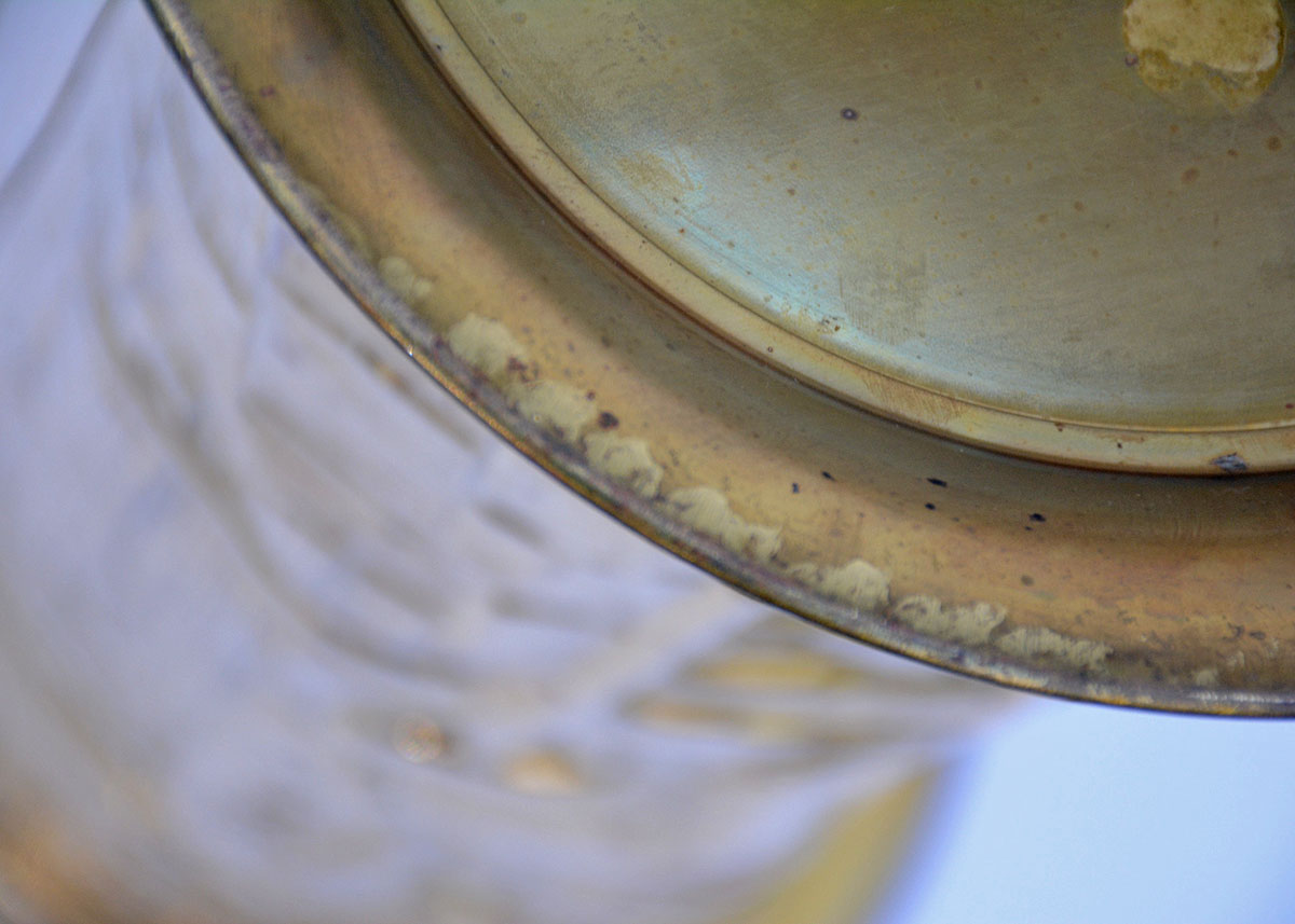 Vintage Lombard England Embossed Brass Umbrella Stand EBTH