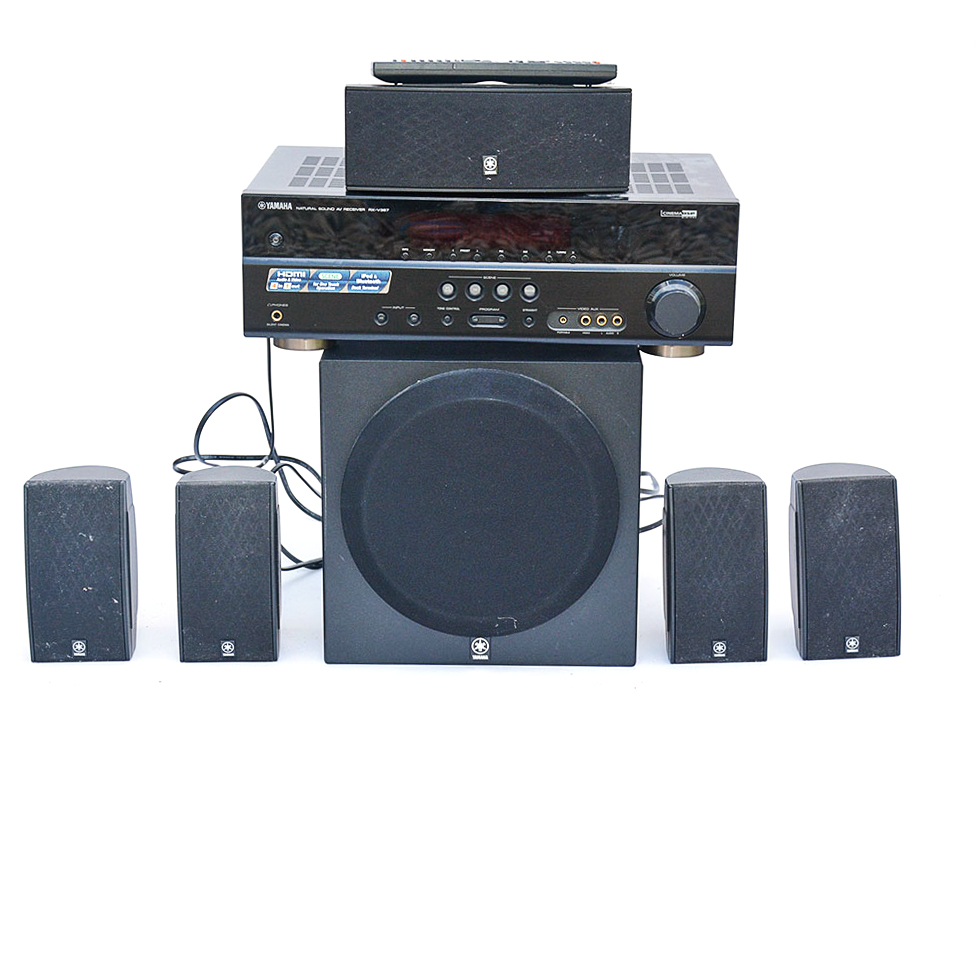 Yamaha Natural Sound AV Receiver RX-V367 and Speakers