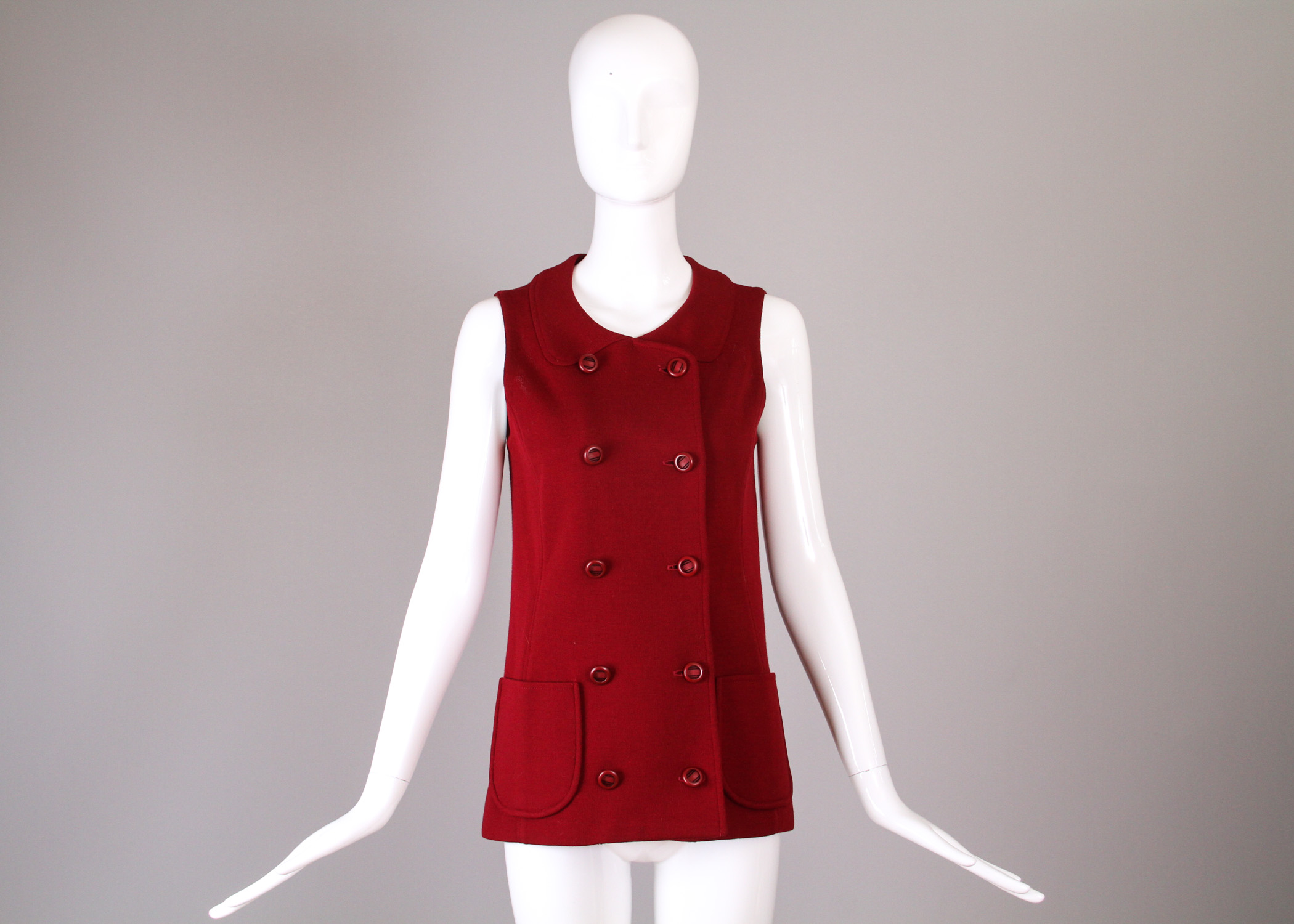 Vintage Kimberly Knit Buttoned Vest