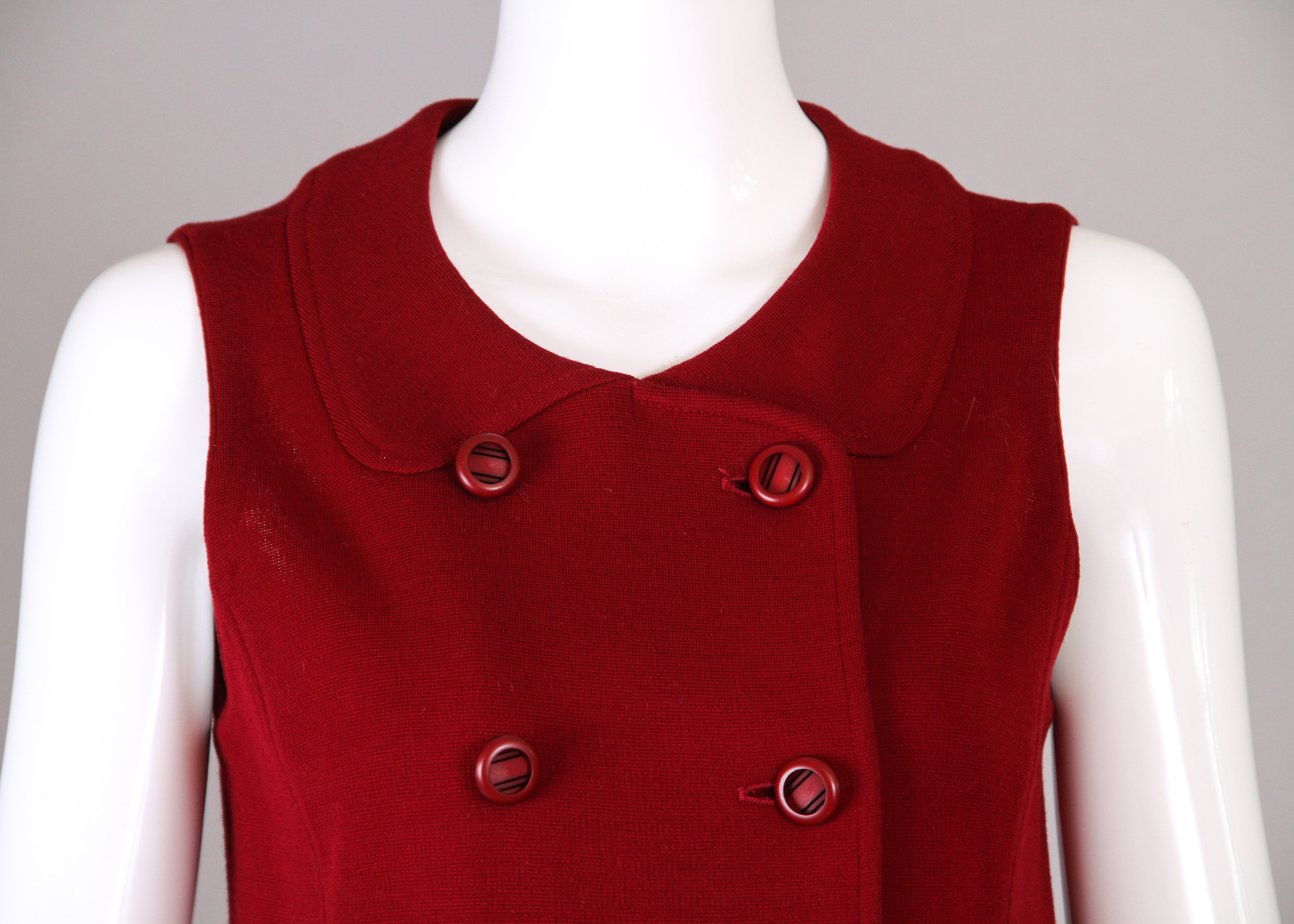 Vintage Kimberly Knit Buttoned Vest