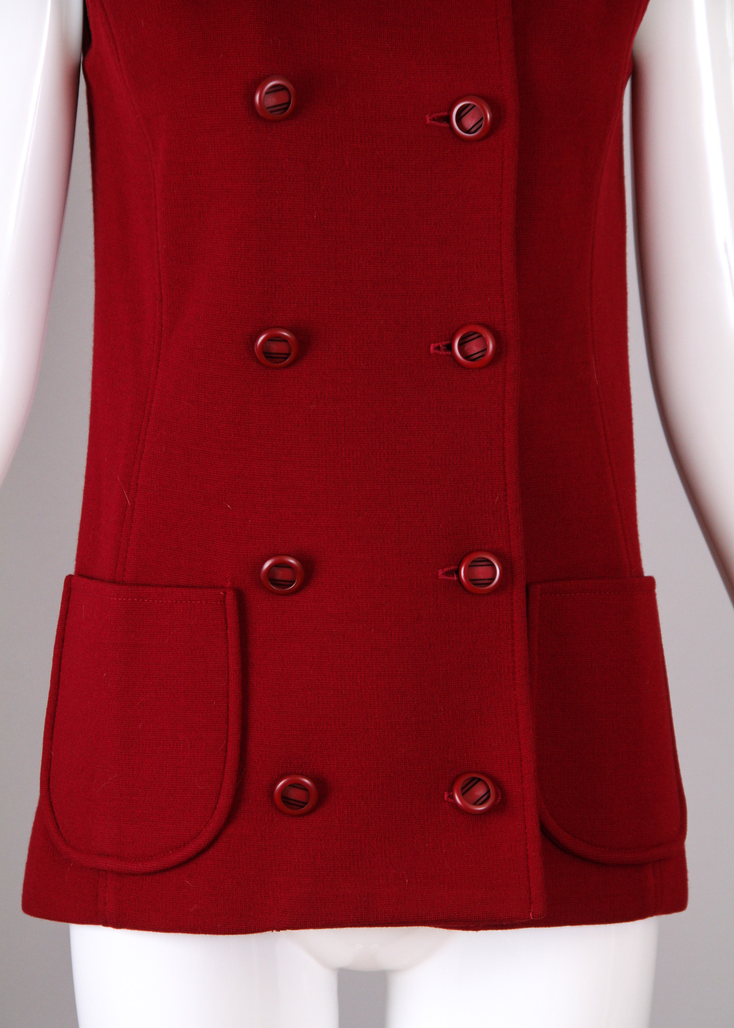 Vintage Kimberly Knit Buttoned Vest