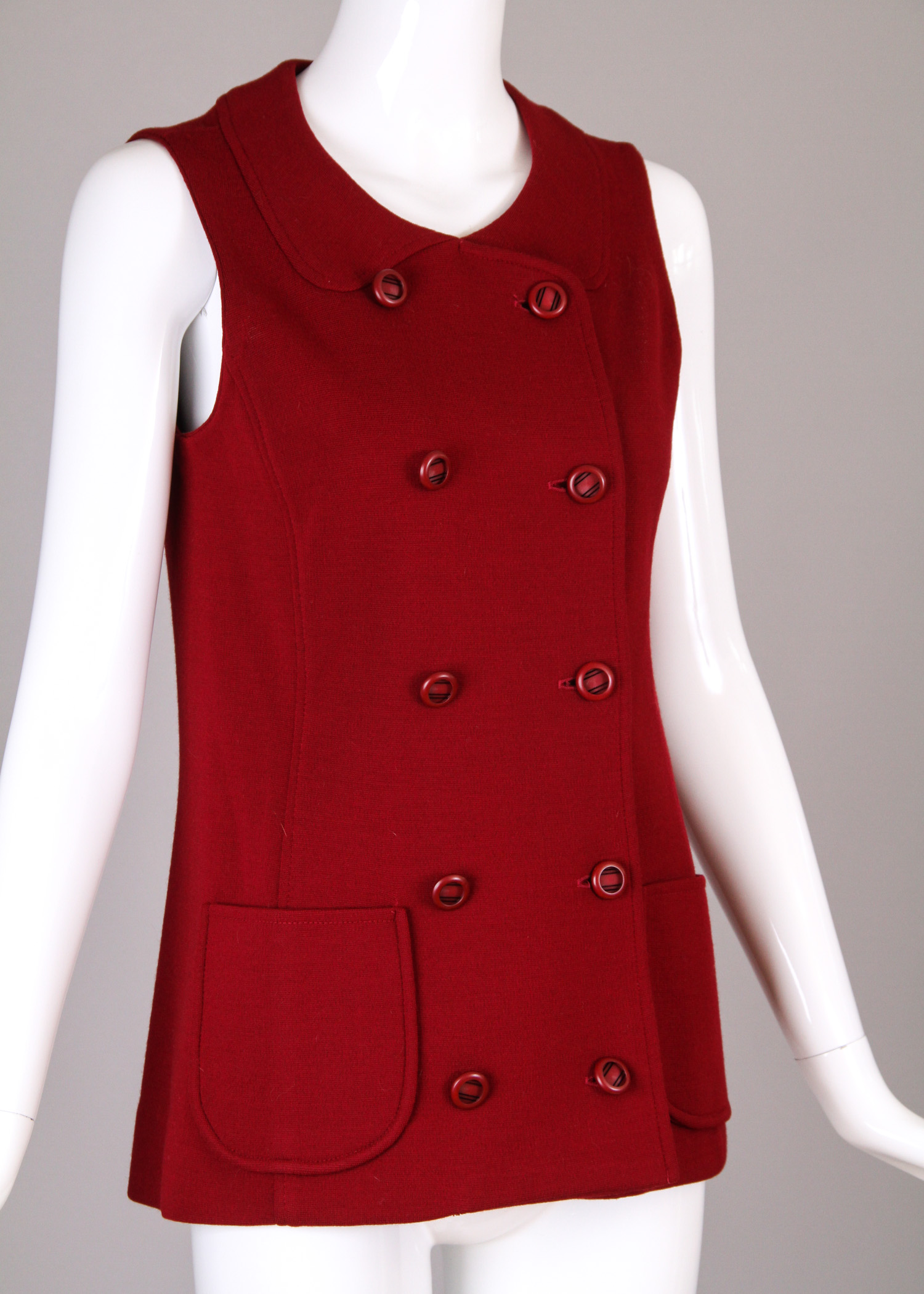 Vintage Kimberly Knit Buttoned Vest