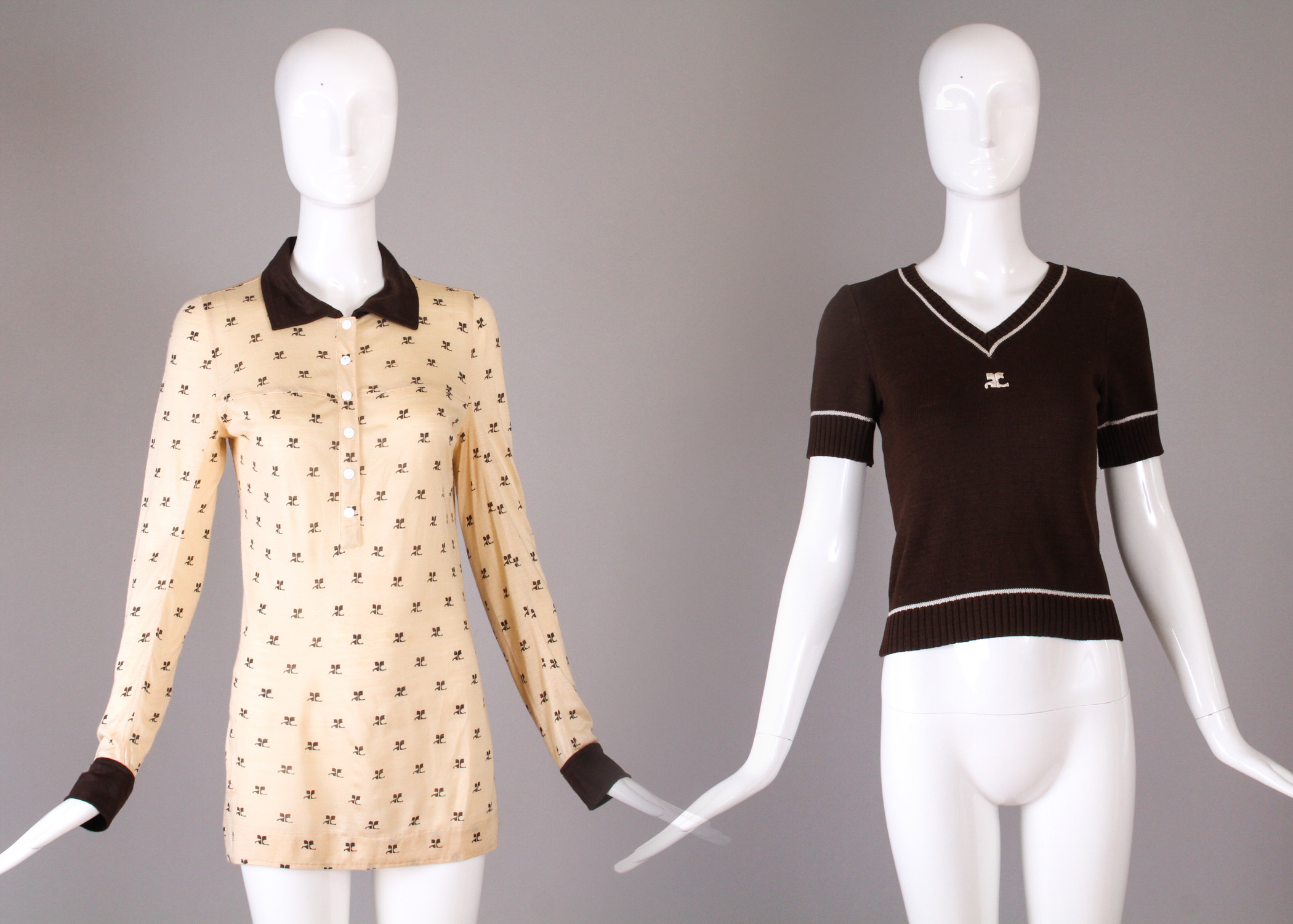 Two Vintage Courrèges Tops