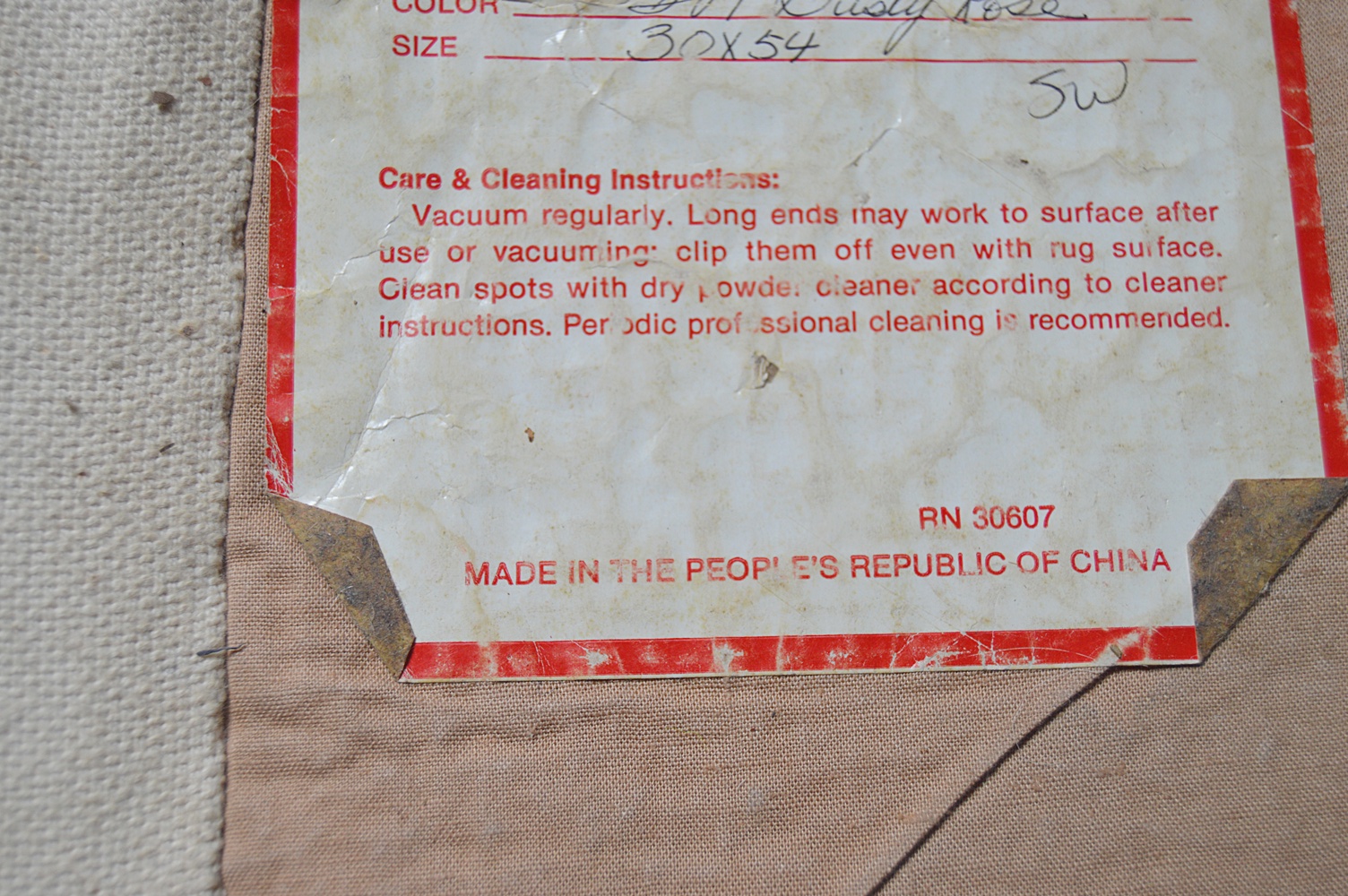 Hand-Carved Aubusson Style Chinese Wool Rug