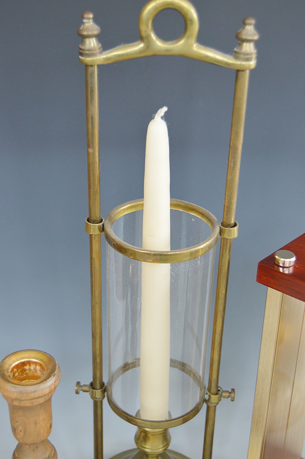 Candleholders and Seiko Carriage Clock