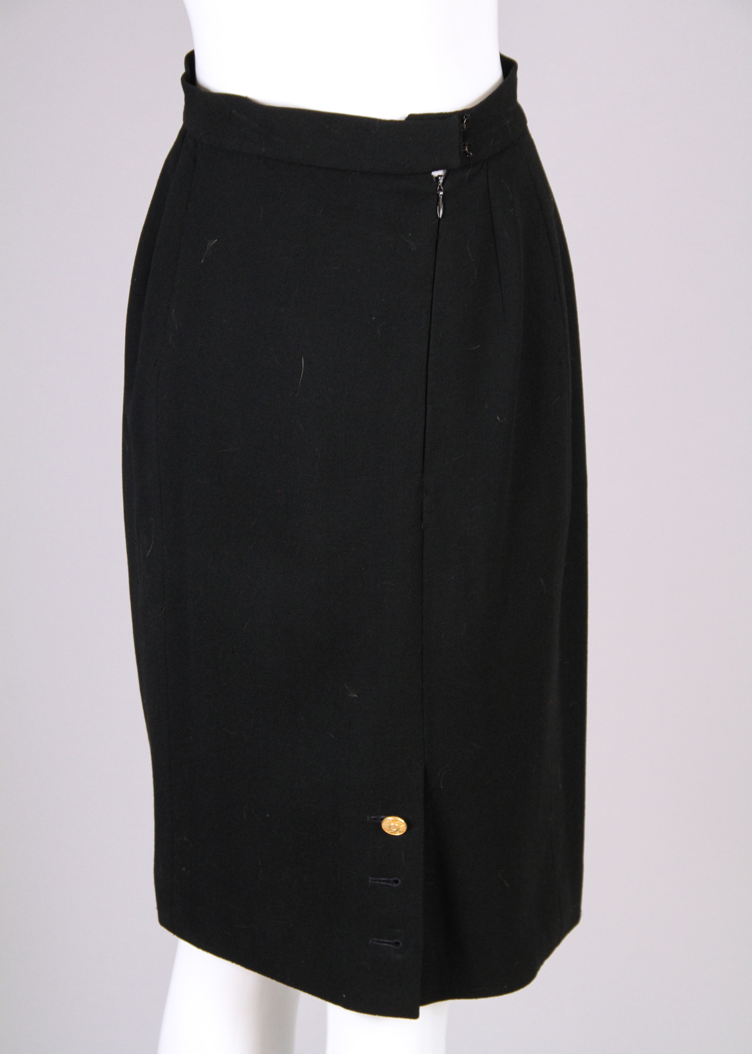Six Vintage Chanel and Yves Saint Laurent Pencil Skirts