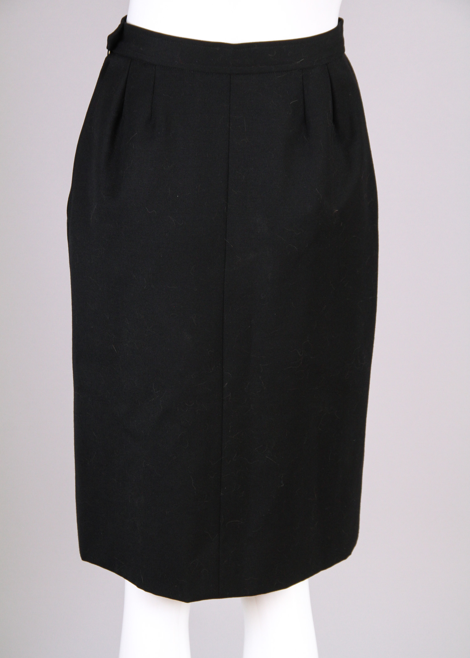 Six Vintage Chanel and Yves Saint Laurent Pencil Skirts