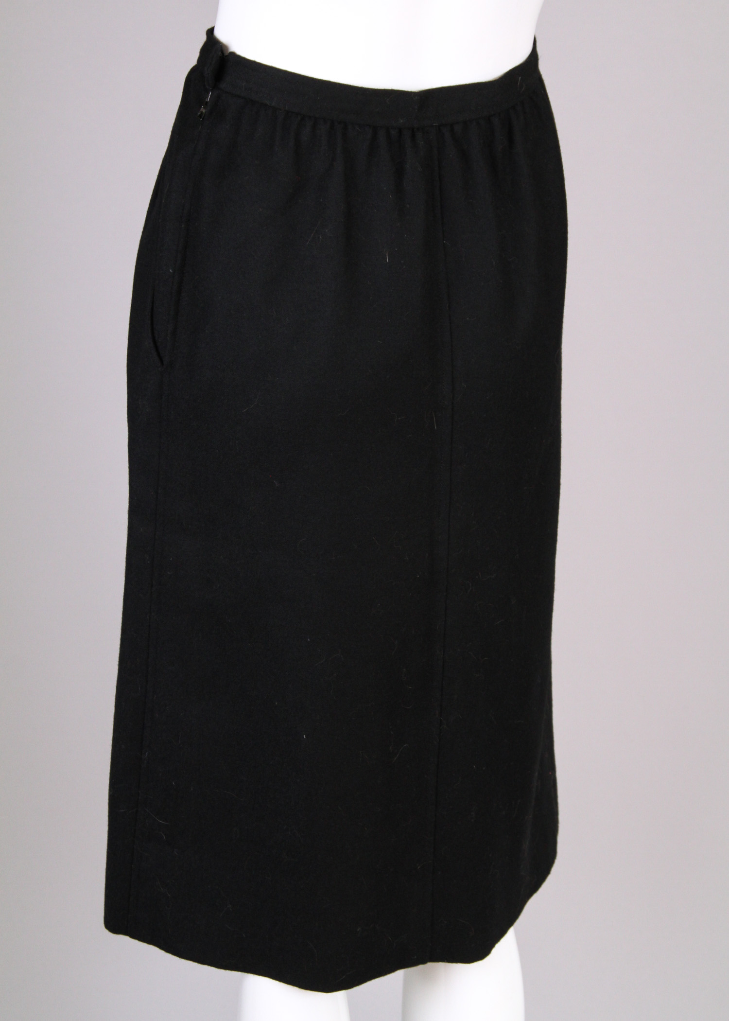 Six Vintage Chanel and Yves Saint Laurent Pencil Skirts