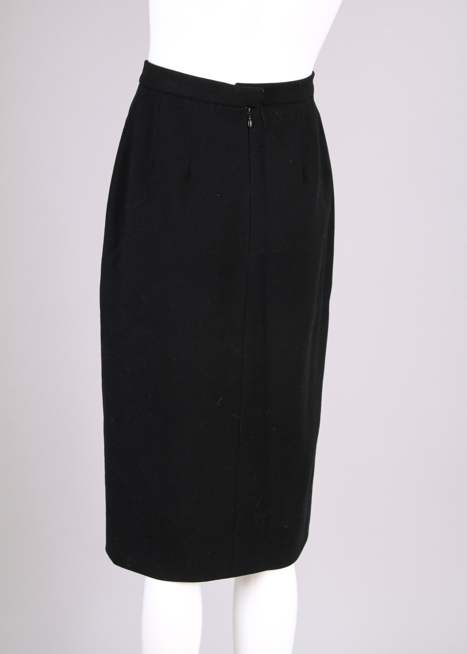 Six Vintage Chanel and Yves Saint Laurent Pencil Skirts