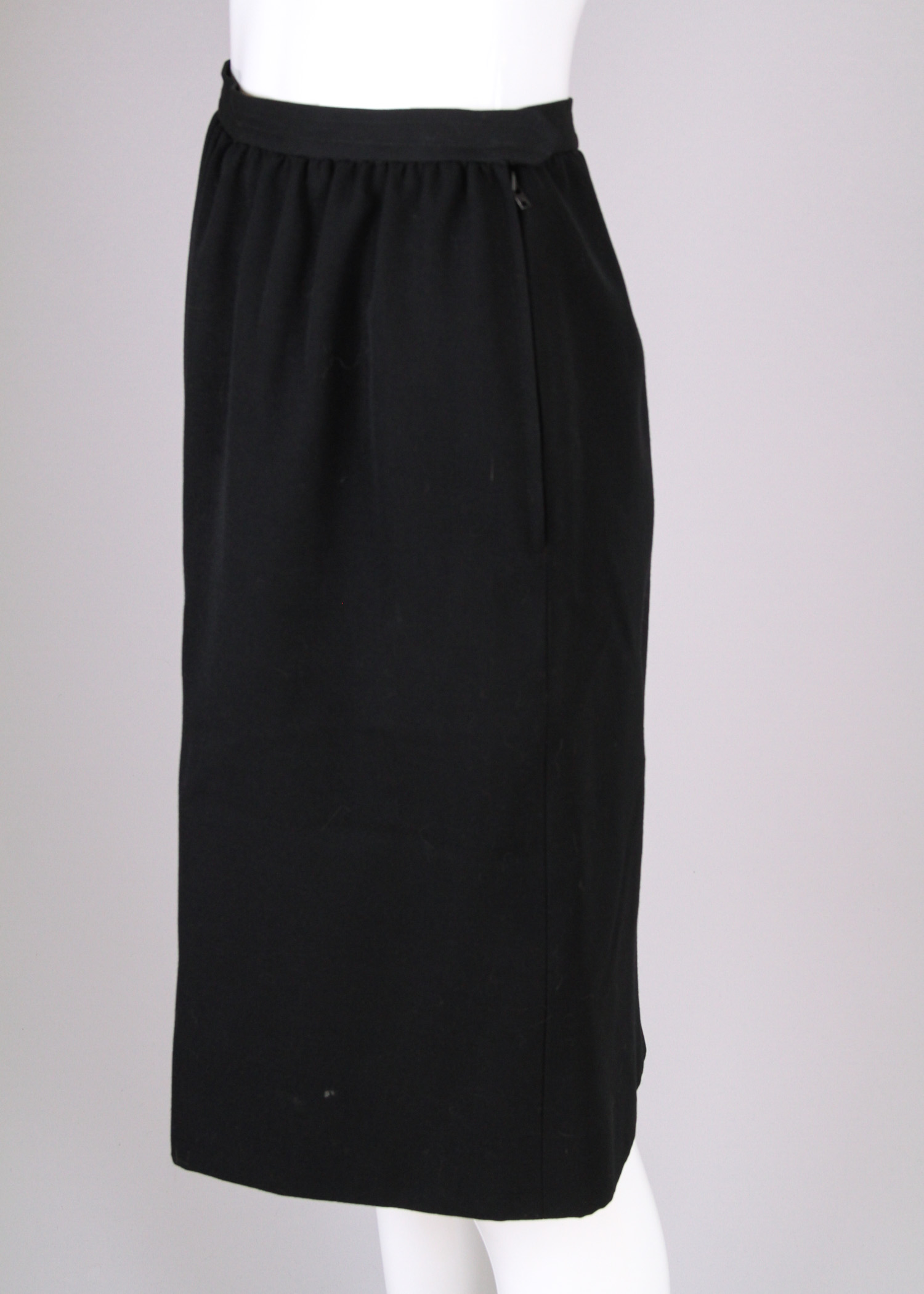 Six Vintage Chanel and Yves Saint Laurent Pencil Skirts