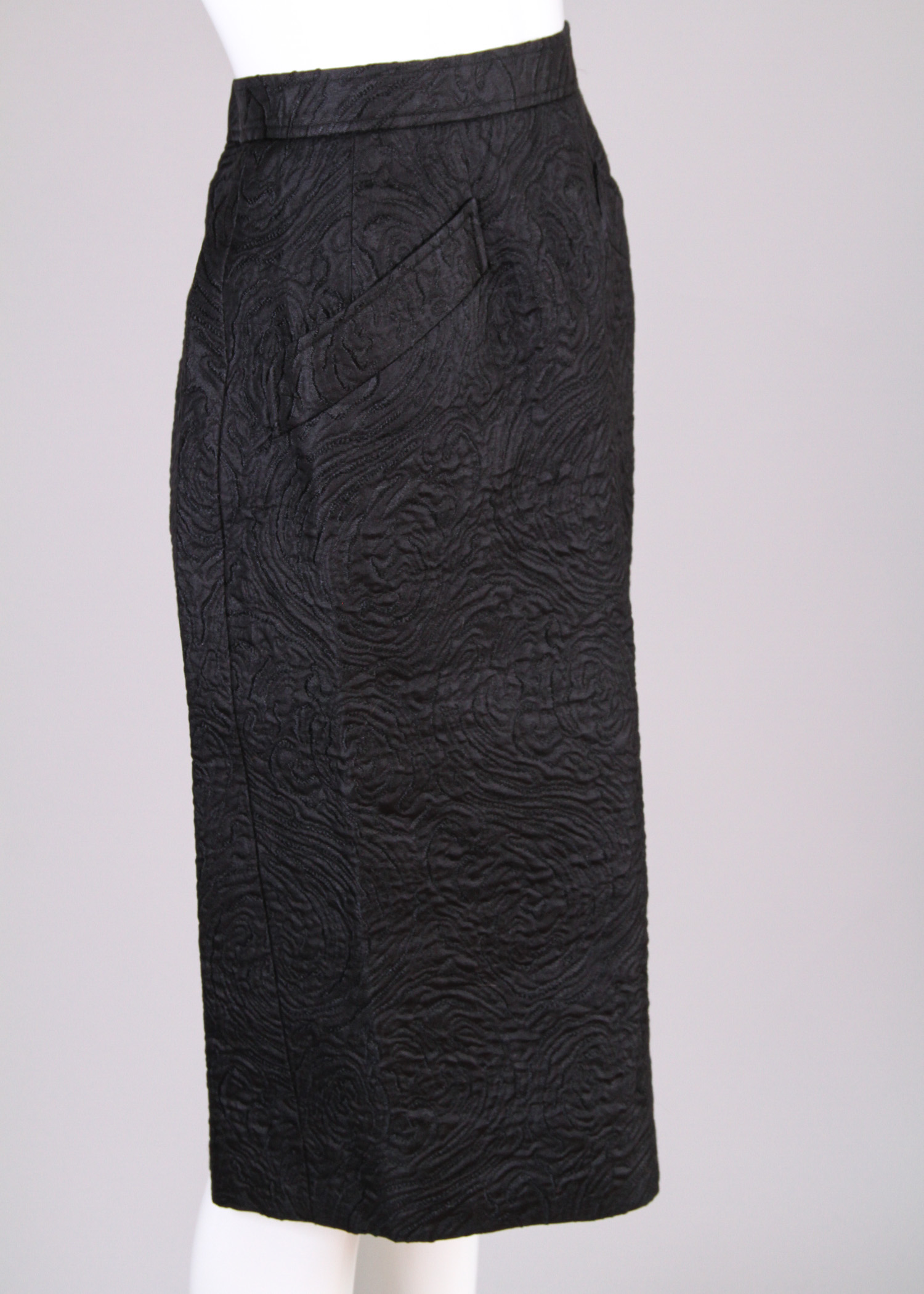 Six Vintage Chanel and Yves Saint Laurent Pencil Skirts