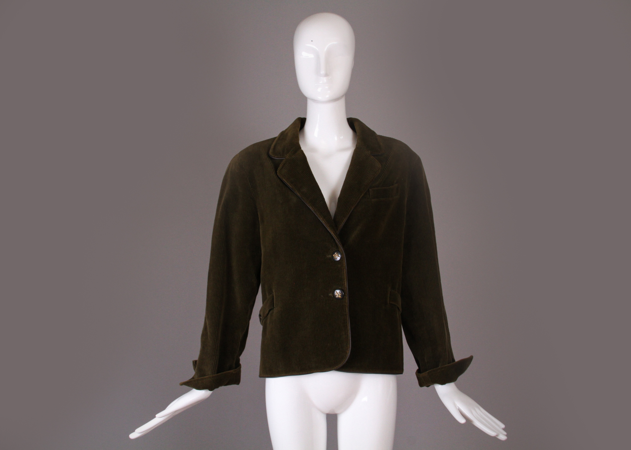 Two Pairs of Vintage Hermès Pants and Hermes Corduroy Jacket