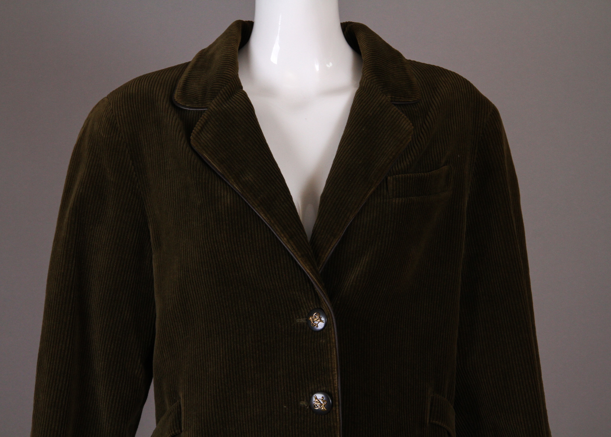 Two Pairs of Vintage Hermès Pants and Hermes Corduroy Jacket