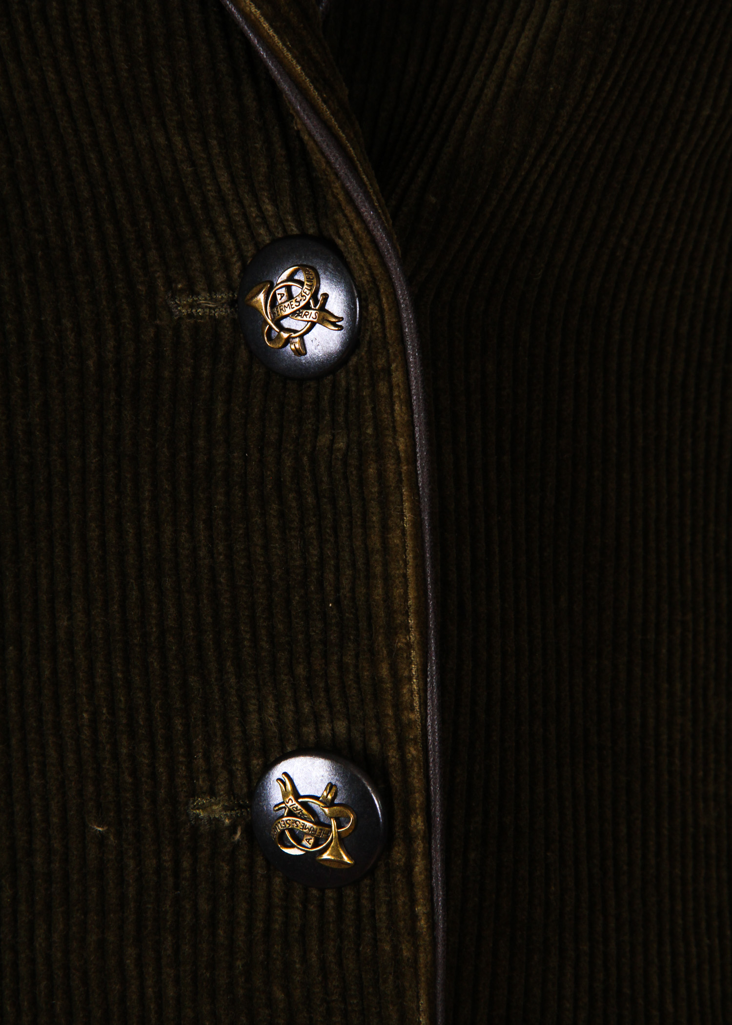 Two Pairs of Vintage Hermès Pants and Hermes Corduroy Jacket