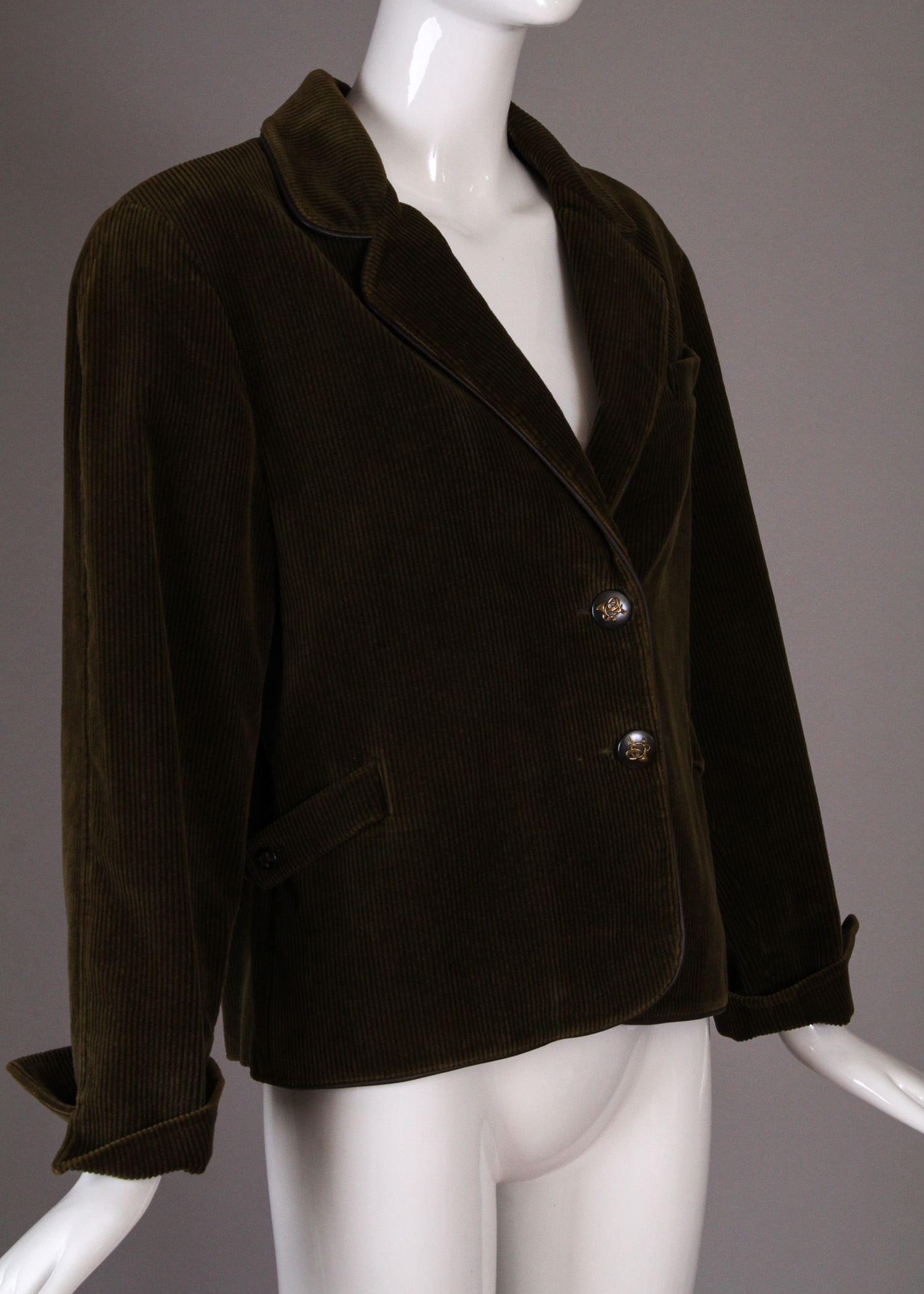 Two Pairs of Vintage Hermès Pants and Hermes Corduroy Jacket