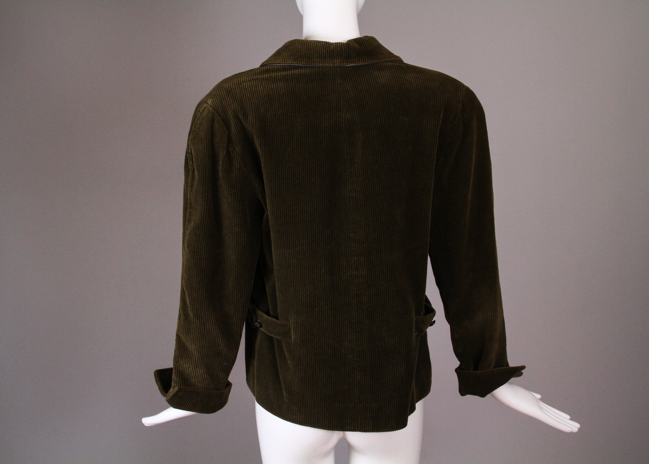 Two Pairs of Vintage Hermès Pants and Hermes Corduroy Jacket