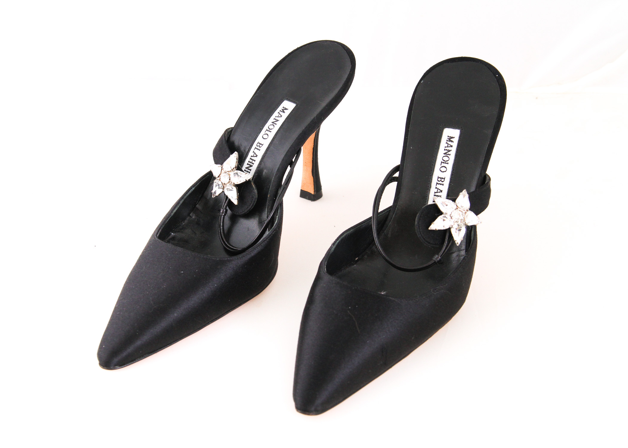 Manolo Blahnik Satin Heels