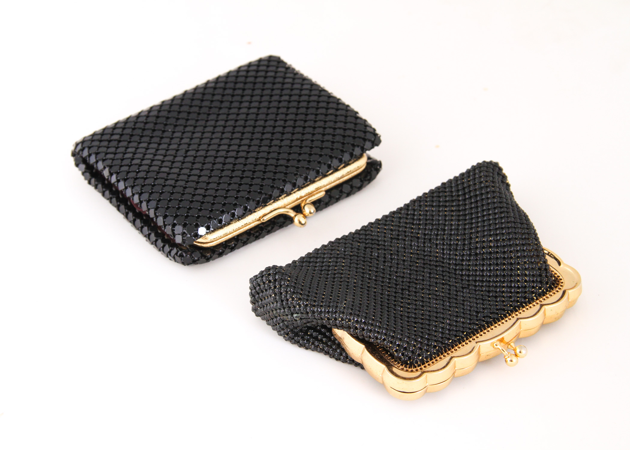 Vintage Black Mesh Wallets