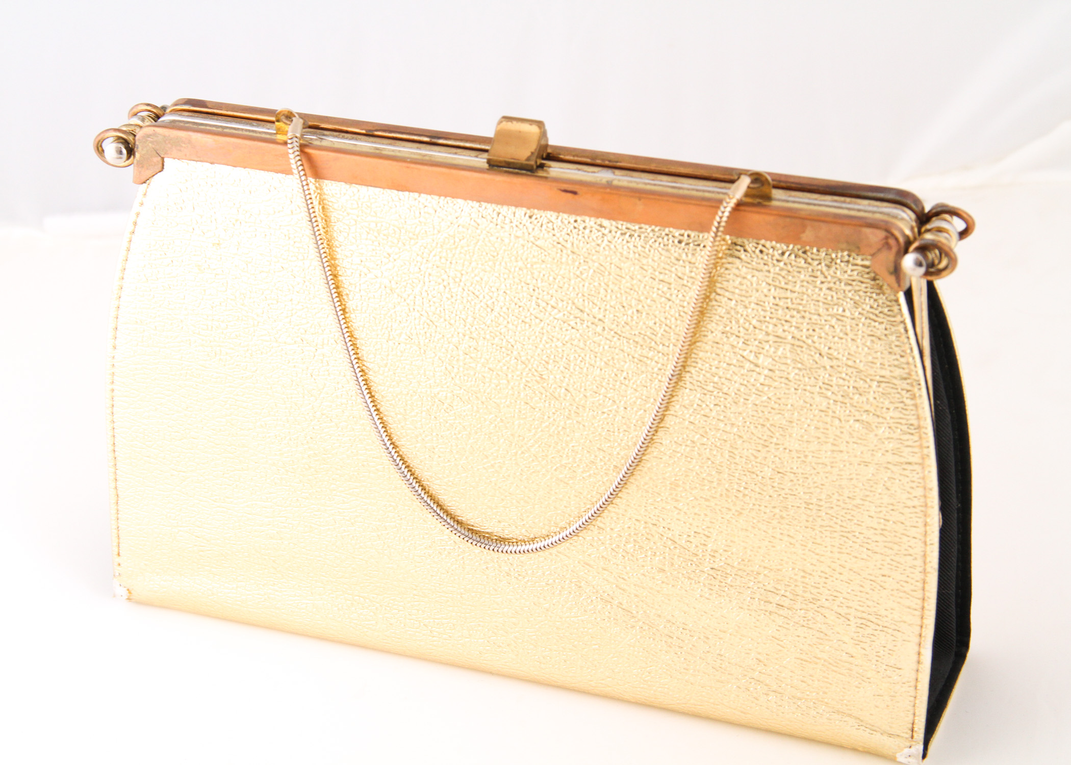Vintage Gold Disco Clutch Handbags