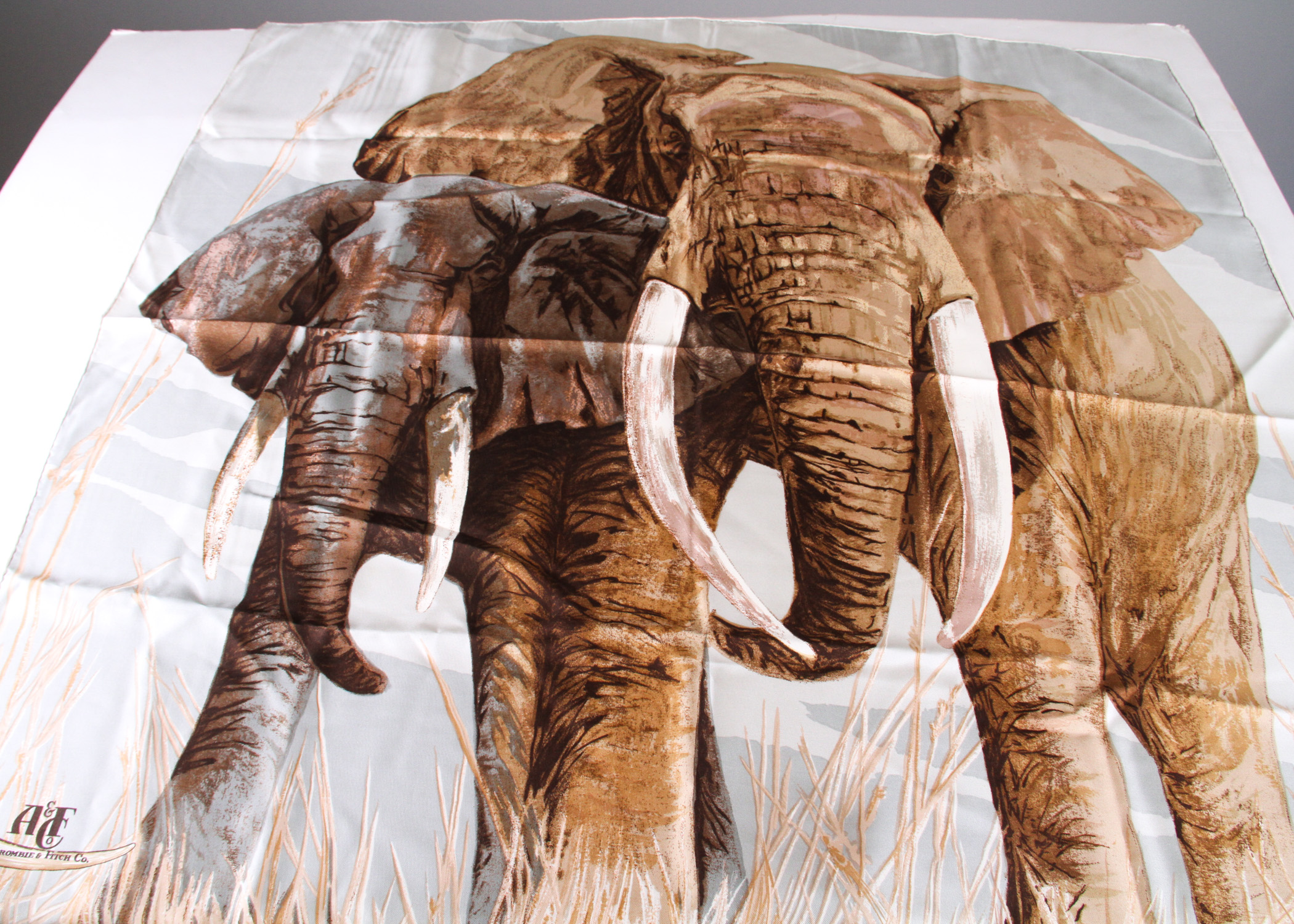 Four Vintage Abercrombie & Fitch Scarves