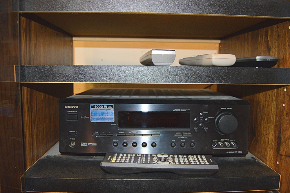 Components Cabinet with Sony Stereo Deck