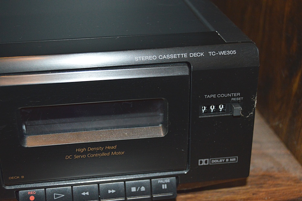 Components Cabinet with Sony Stereo Deck