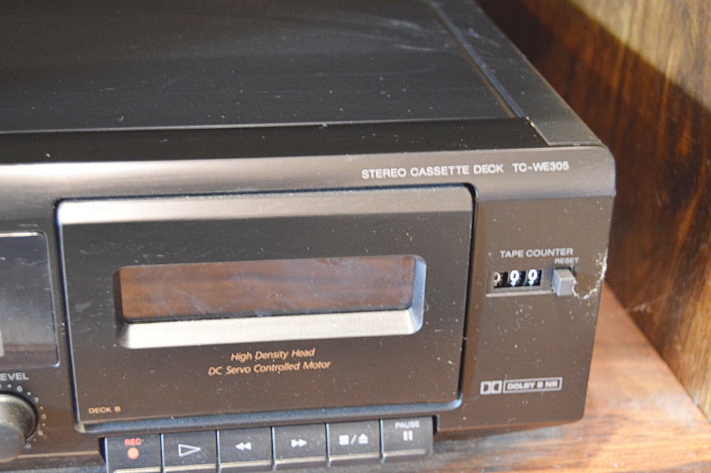 Components Cabinet with Sony Stereo Deck