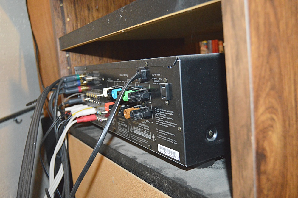 Components Cabinet with Sony Stereo Deck