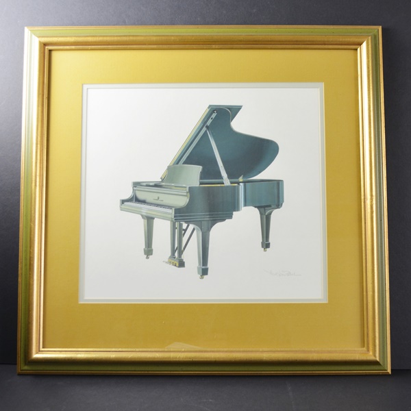 Heidi James Petach Orignal Watercolor of Steinway Piano