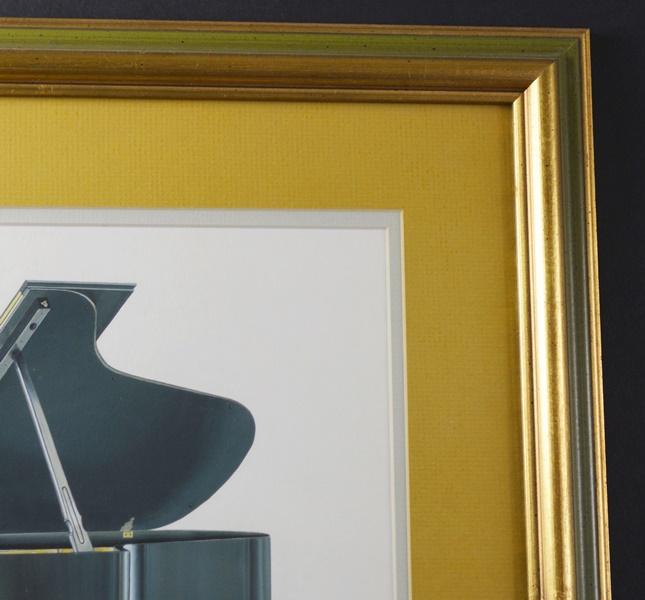 Heidi James Petach Orignal Watercolor of Steinway Piano