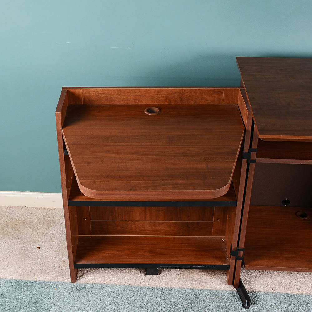 Fold Away Desk Cabinet