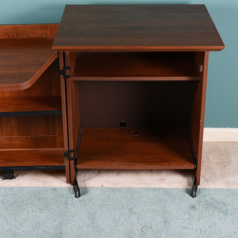 Fold Away Desk Cabinet