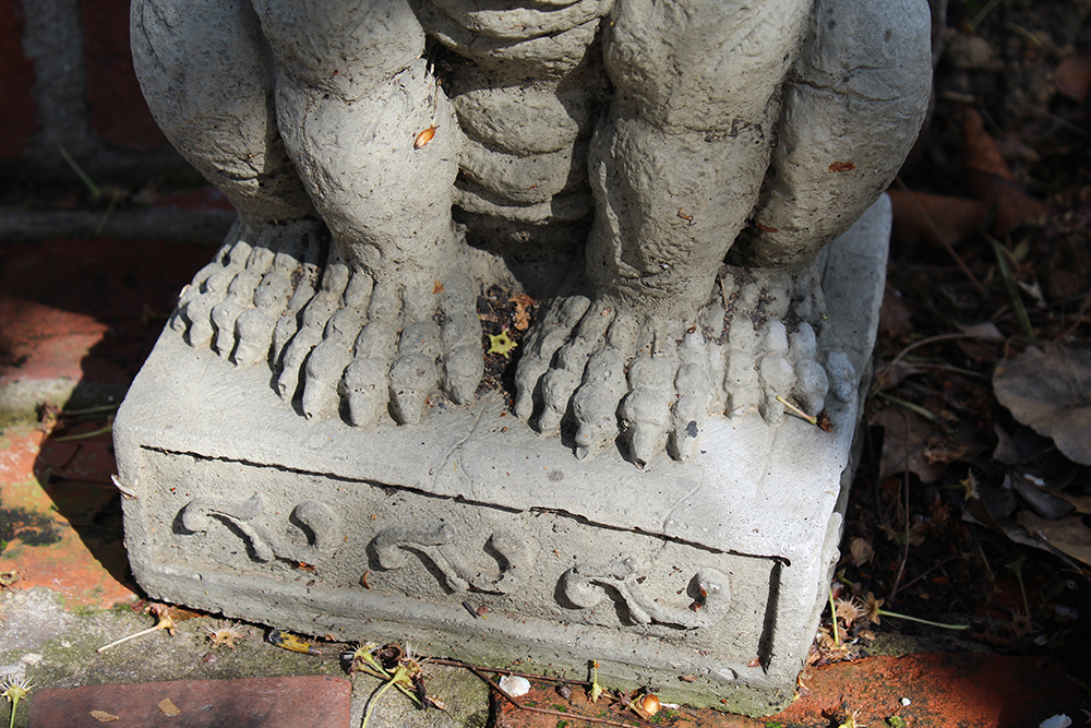 Pair of Concrete Gargoyle Statues