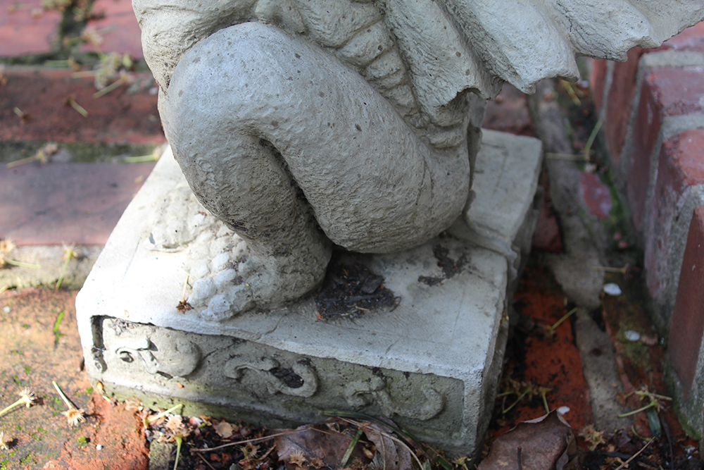 Pair of Concrete Gargoyle Statues