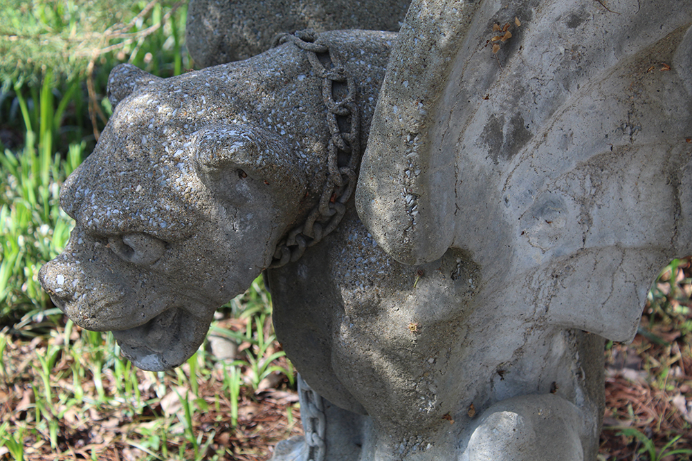 Pair of Concrete Gargoyle Statues