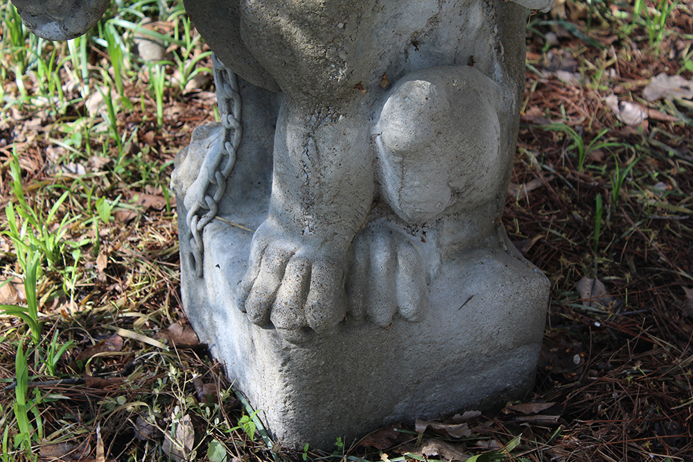 Pair of Concrete Gargoyle Statues