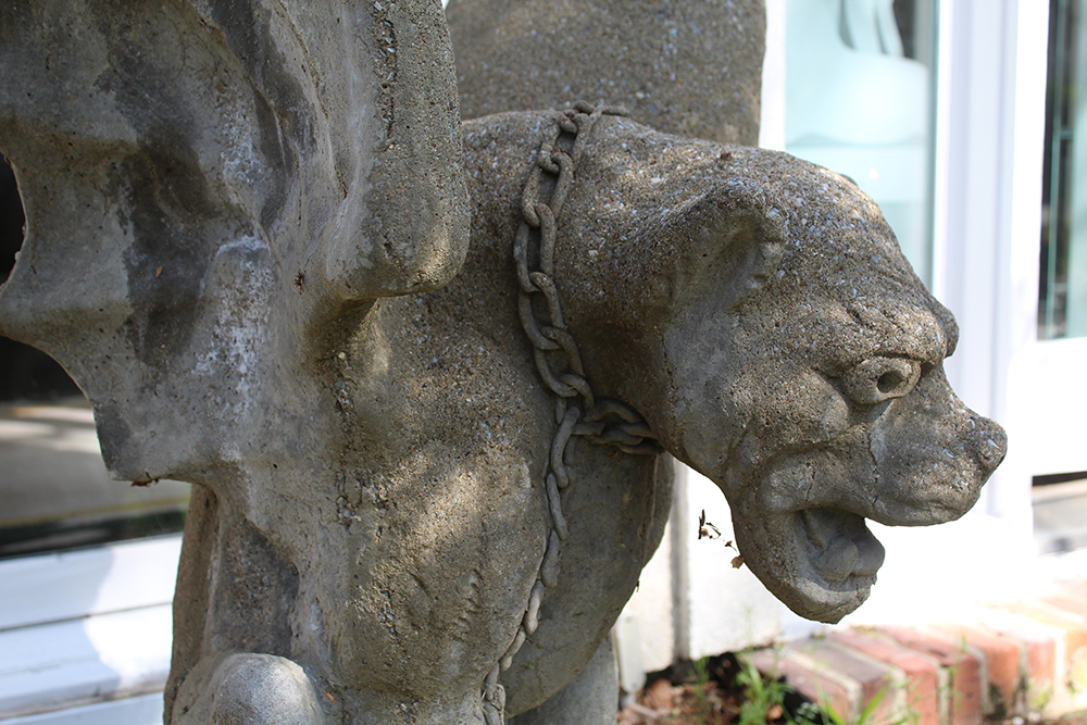 Pair of Concrete Gargoyle Statues