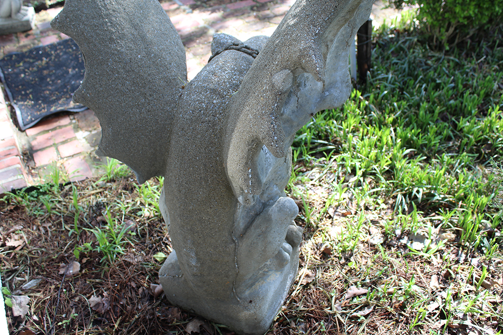 Pair of Concrete Gargoyle Statues