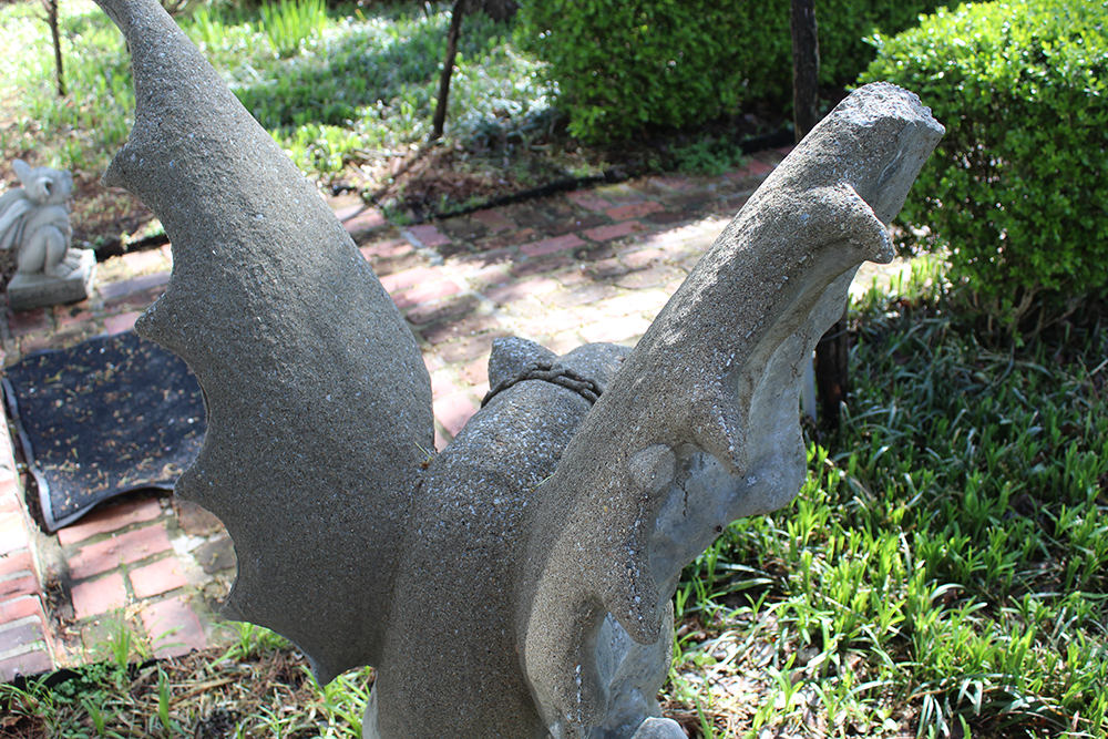 Pair of Concrete Gargoyle Statues