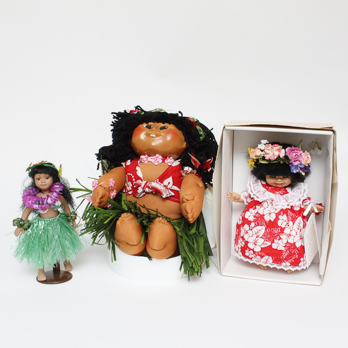 Collection of Hawaiian Dolls