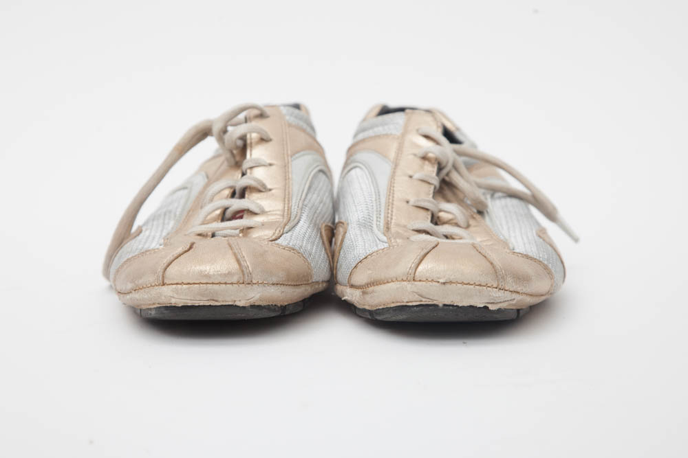 Prada Leather & Mesh Women's Athletic Shoes