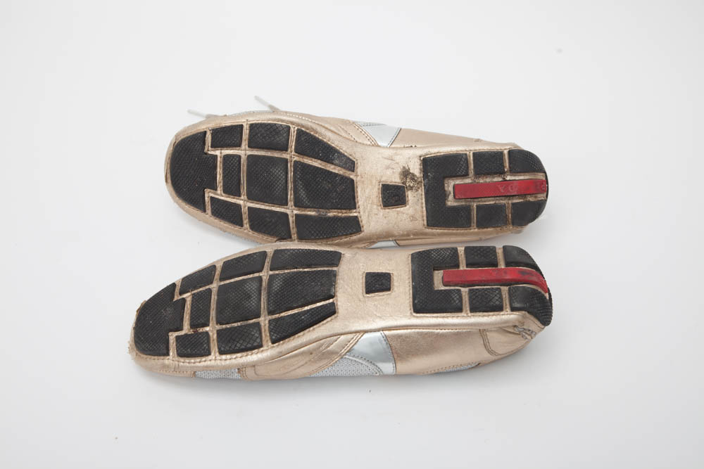 Prada Leather & Mesh Women's Athletic Shoes