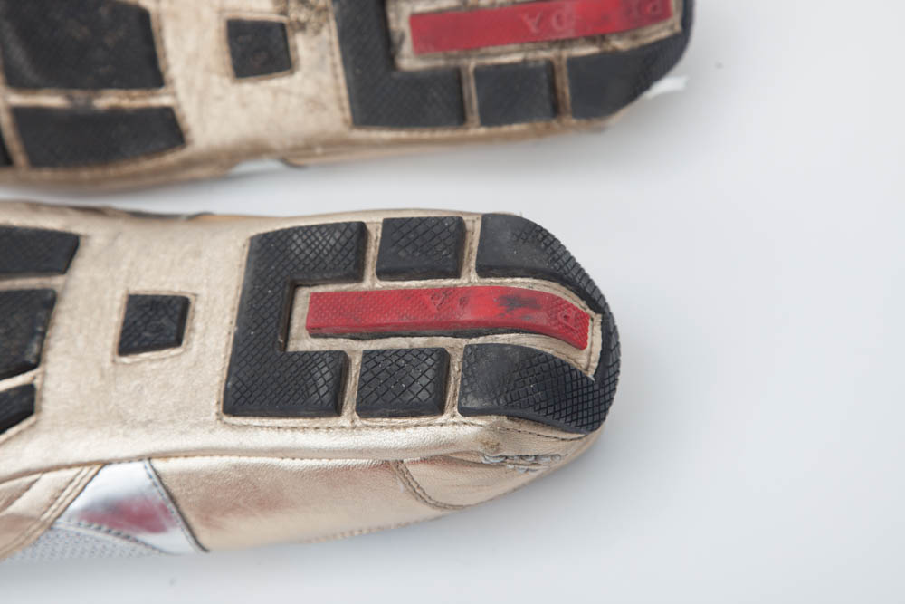 Prada Leather & Mesh Women's Athletic Shoes