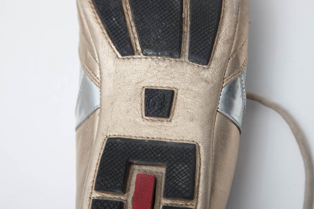 Prada Leather & Mesh Women's Athletic Shoes