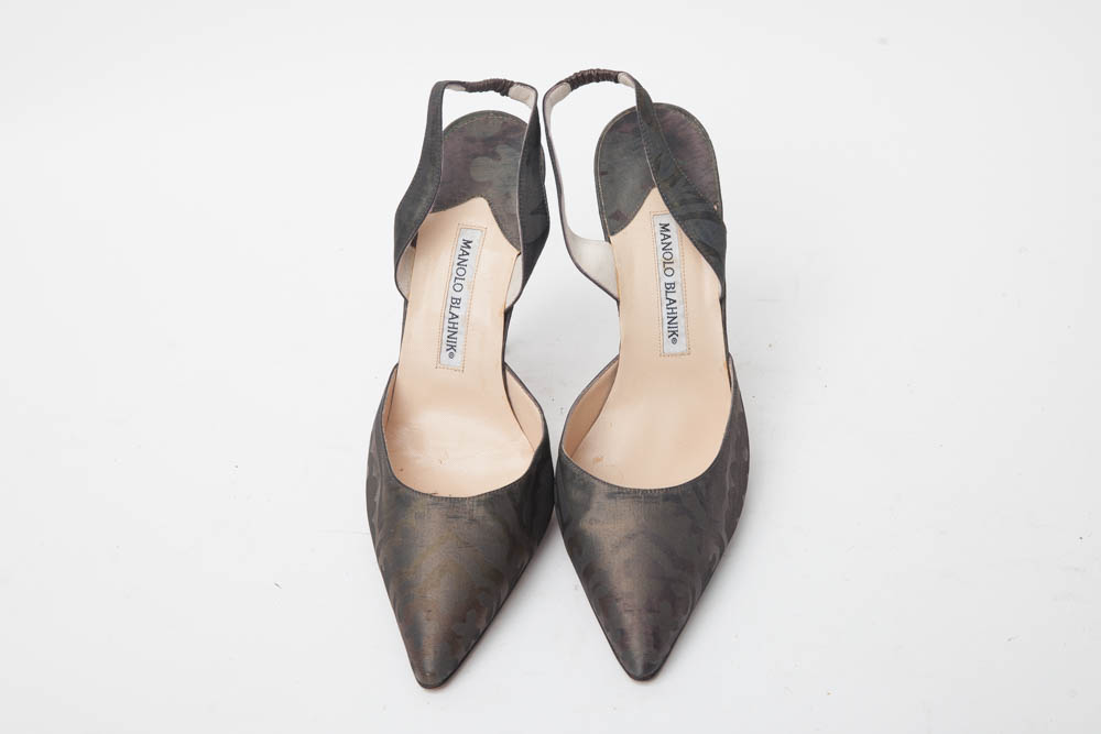 Manolo Blahnik Sling Back Heels